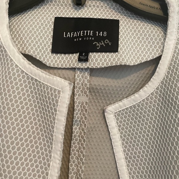 LAFAYETTE 148 New York gray and white Topper Jacket - Picture 12 of 14